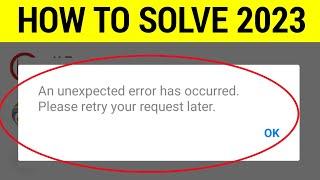 facebook messenger an unexpected error occurred problem solve 2023