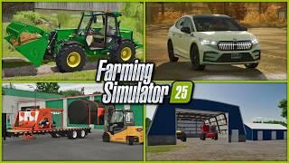 Farm Sim News - JD 3400 Tellehandler, Skoda Enyaq, & Phiber Dash Trailer! - Farming Simulator 25