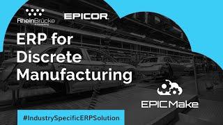 Best Cloud ERP Software For Discrete Manufacturing Industry in Middle East #EPICMake