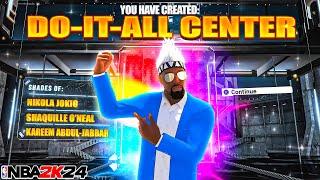 NEW GAME-CHANGING BEST CENTER BUILD is ONE OF A KIND in NBA 2K24! *INSANE* ALL AROUND BIG MAN BUILD!