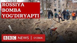 Россия Украина шаҳарларини мисли кўрилмаган бомбардимонга тутяпти - BBC News O'zbek Ukraine Russia