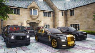 Rolls-Royce Phantom GOLD | MAFIA GANG WAR & CONVOY | GTA 5