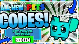 ALL NEW SECRET OP CODES IN PET TOWER DEFENSE! NEW | Pet Tower Defense Roblox