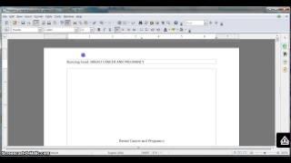 Formatting an APA research paper in OpenOffice