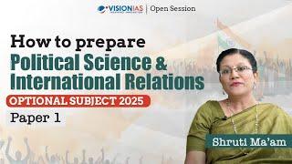 How to Prepare Political Science & International Relations | Optional Subject 2025 | Paper 1