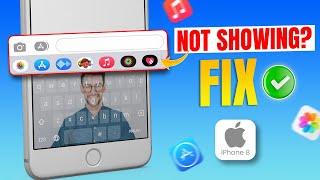 How to Fix Apps Icon not Showing on iPhone Keyboard | Apps Icon Missing iOS Keyboard