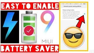 MIUI 9 Amazing battery saver mode | Night Battery Saver | Increase battery life