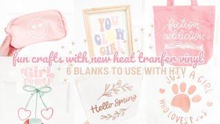 I Have New Heat Transfer Vinyl! | 6 Blanks To Use With HTV from Teckwrap Vinyl