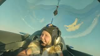 Mackenzie flies with Dad in his Gamebird "RedBull1"