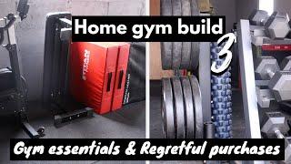 Home Gym Build // 3 | Gym equipment for home + Home gym essentials