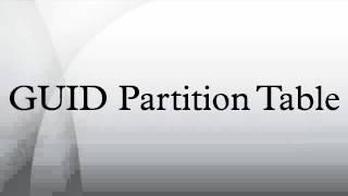 GUID Partition Table