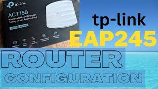 How to Configure tplink eap245 ceiling mount access point | VJIT