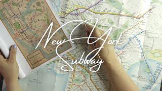 ASMR Explaining a Map of the New York Subway (soft spoken)