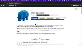 004 FastAPI Project PostgreSQL Mac Installation