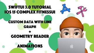 SwiftUI 3.0 - Complex Fitness UI + Line Graph + Animations