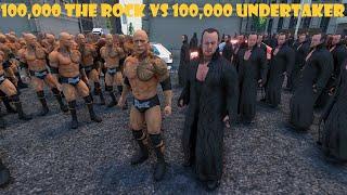 WWE | 100,000 The Rock vs 100,000 Undertaker | Ultimate Epic Battle Simulator 2