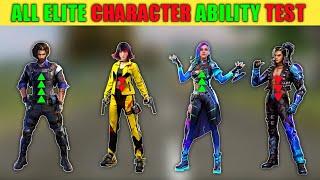 All Elite Character Ability In Free Fire || Elite Hayato, Elite Andrew, Elite Moco, Elite Kally