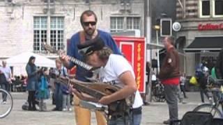 A street show In Amsterdam