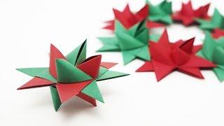 Origami Froebel Star (traditional) - Christmas