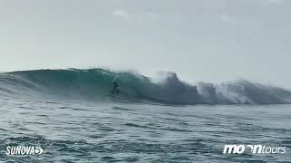 Barrelled on a SUP in the Maldives