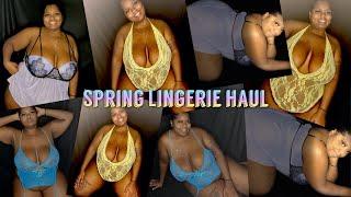 #lingerie #spring Plus size spring lingerie try on haul