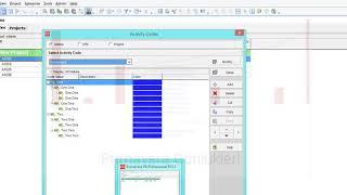 Creating and assigning activity codes from excel