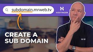 How to Create a Subdomain + Install WordPress with Hostinger