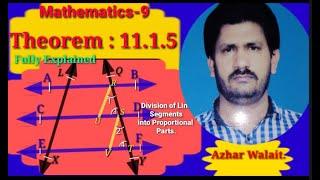 Theorem 11.1.5( A) class 9