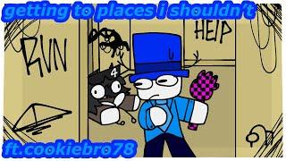 getting to places i shouldn't | ft. @cookiebro78 | Slap Battles Roblox