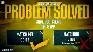 Pubg matching time problem | solo fpp matching problem | pubg mobile matching problem solve