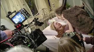 Alison Lohman behind the scenes of Sam Raimi's Drag me To Hell maggot vomit scene (2009)