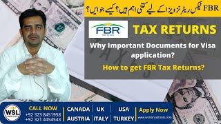 FBR Tax Returns | An Important Document for Study and Visit Visa Application