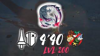 MHR Sunbreak - LvL 200 Afflicted Nargacuga Solo Lance [4'40"28] (Simple Rules)