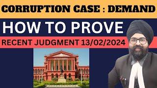 CORRUPTION CASE : DEMAND HOW TO PROVE RECENT JUDGMENT 13/02/2024 | Hindi | Dr. Jinesh Soni | 2024