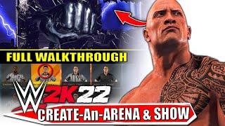 WWE 2K22 Create An Arena & Show Full Walkthrough & Options