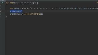 How to Sort an Array In Kotlin (Ascending and Descending Order)