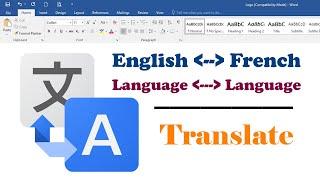 How to translate a word document in Microsoft Word