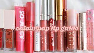 COLOURPOP LIP GUIDE 2021  which formula is best for you?