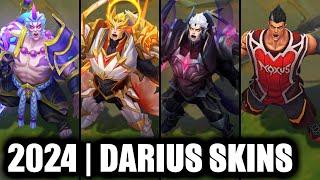 ALL DARIUS SKINS SPOTLIGHT 2024 - Divine God King Darius Newest Skin | League of Legends