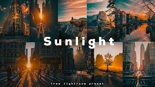 Sunlight lightroom Presets | Lightroom Mobile Preset Free DNG & XMP | golden hour presets