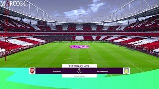 eFootball PES2021 Virtuared V6.0: Arsenal - Aston Villa di PREMIER LEAGUE. New Versione  Virtuared 6