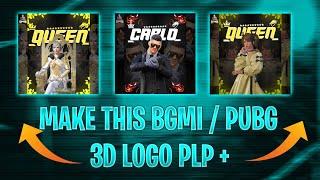 HOW TO MAKE BGMI / PUBG 3D LOGO ON ANDROID LIKE @Daku Gaming   | PLP FILE | PIXALLAB