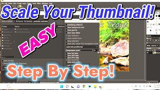 Resize Your THUMBNAIL In Minutes | FREE And EASY Solution With GIMP!