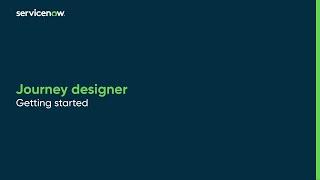 Journey designer | Getting started