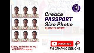 CREATE PASSPORT SIZE PHOTO IN COREL DRAW