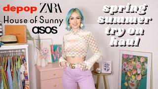 SPRING SUMMER 2021 TRY ON HAUL | Depop, Zara, House of Sunny & ASOS | Sophie Hannah