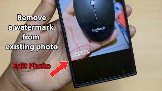 How to remove samsung watermark from existing photo