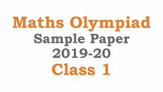 IMO Maths Olympiad Class 1 Sample Paper 2019-20