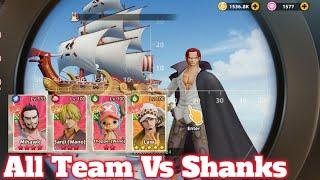 DAY 5 ‼️All Team Vs Akagami No Shanks  OP SAILING KINGDOM