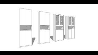 Cabinet using Cabineo , SketchUp  ABF  CNC  Nesting